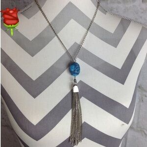 Metal Tassel Fringe Necklace